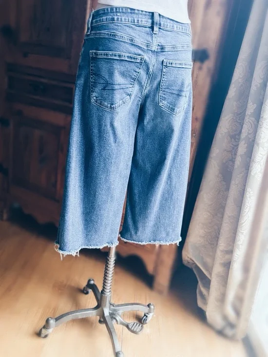 OOAK Custom Altered American Eagle Wide Leg Crop | Coolot Pedal Pusher 6 - Picture 13 of 13